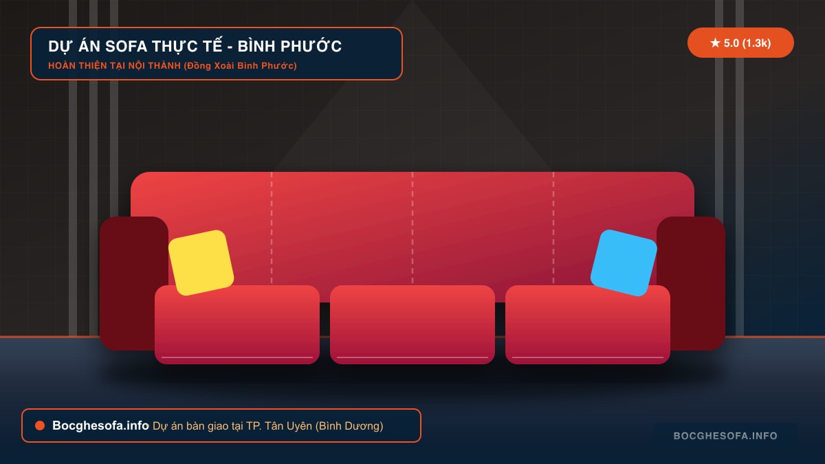 Dịch vụ bọc ghế sofa da bò Ý và vải nỉ cao cấp tại TP. Tân Uyên Bình Dương