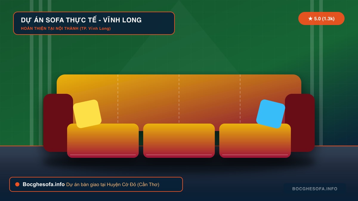 Dịch vụ bọc ghế sofa da bò Ý và vải nỉ cao cấp tại Huyện Cờ Đỏ Cần Thơ