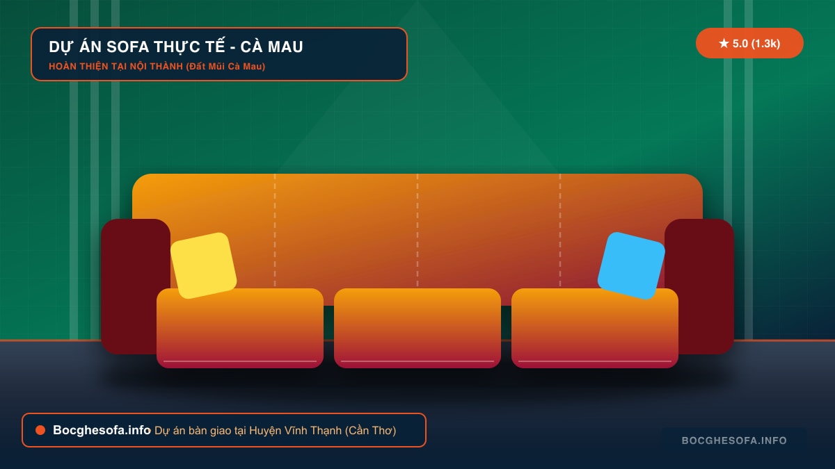 Dịch vụ bọc ghế sofa da bò Ý và vải nỉ cao cấp tại Huyện Vĩnh Thạnh Cần Thơ