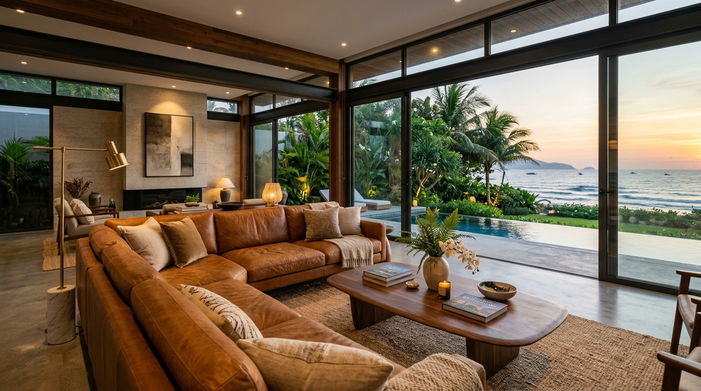 Dịch vụ bọc ghế sofa da bò Ý và vải nỉ cao cấp tại Huyện Hoàng Sa Đà Nẵng