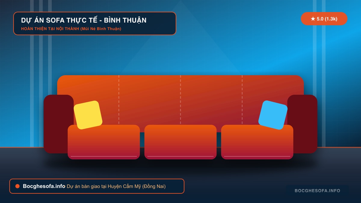 Dịch vụ bọc ghế sofa da bò Ý và vải nỉ cao cấp tại Huyện Cẩm Mỹ Đồng Nai