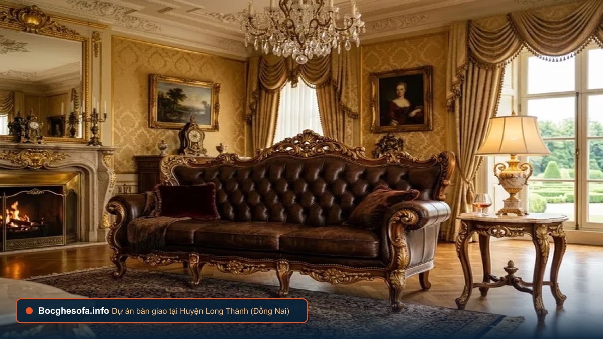 Dịch vụ bọc ghế sofa da bò Ý và vải nỉ cao cấp tại Huyện Long Thành Đồng Nai