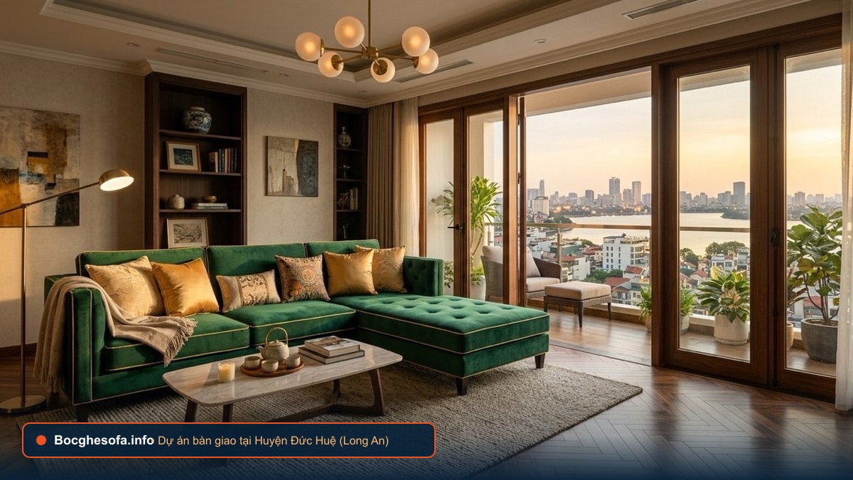Dịch vụ bọc ghế sofa da bò Ý và vải nỉ cao cấp tại Huyện Đức Huệ Long An