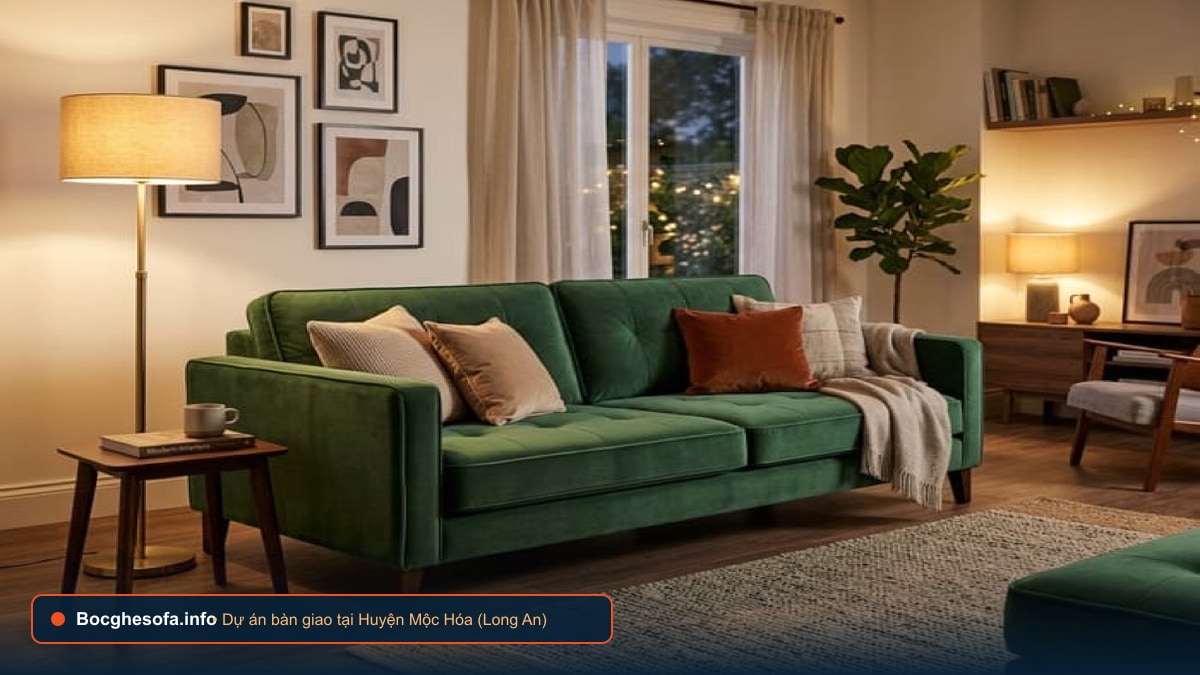 Dịch vụ bọc ghế sofa da bò Ý và vải nỉ cao cấp tại Huyện Mộc Hóa Long An