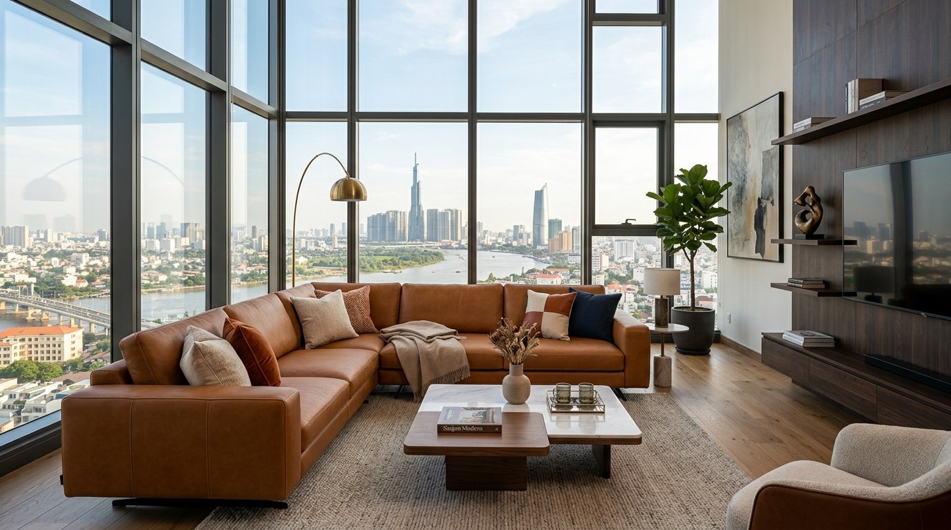 Dịch vụ bọc ghế sofa da bò Ý và vải nỉ cao cấp tại Quận 11 TPHCM