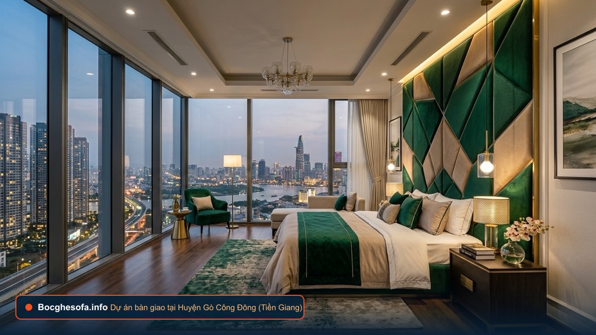 Dịch vụ bọc ghế sofa da bò Ý và vải nỉ cao cấp tại Huyện Gò Công Đông Tiền Giang