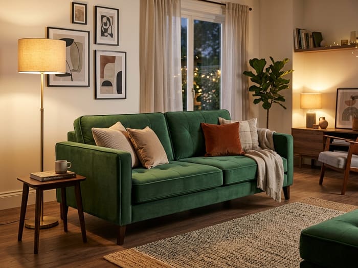 Bộ ghế sofa bọc lại thực tế hoàn thiện tại ninh-binh